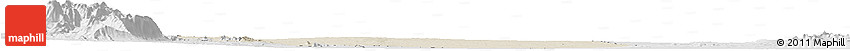 Shaded Relief Horizon Map of Maringue, lighten, desaturated