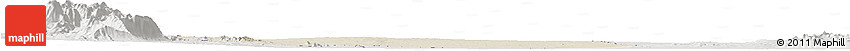 Shaded Relief Horizon Map of Maringue, lighten, semi-desaturated
