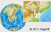Physical Location Map of Maringue, highlighted parent region