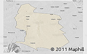 Shaded Relief Panoramic Map of Maringue, desaturated