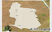 Shaded Relief Panoramic Map of Maringue, satellite outside