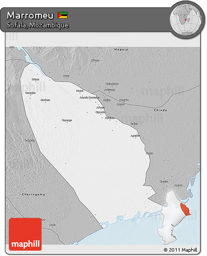 Gray 3D Map of Marromeu