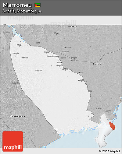 Gray 3D Map of Marromeu