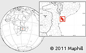 Blank Location Map of Marromeu
