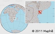 Gray Location Map of Marromeu