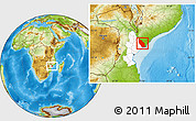 Physical Location Map of Marromeu, highlighted parent region