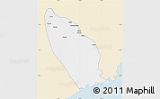 Classic Style Map of Marromeu, single color outside