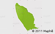 Physical Map of Marromeu, cropped outside