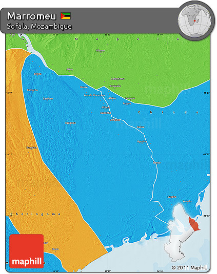 Political Map of Marromeu