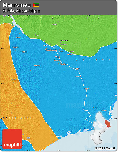 Political Map of Marromeu