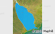 Political Map of Marromeu, satellite outside