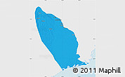 Political Map of Marromeu, single color outside