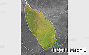 Satellite Map of Marromeu, desaturated