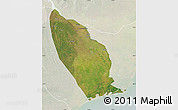 Satellite Map of Marromeu, lighten