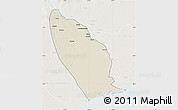 Shaded Relief Map of Marromeu, lighten