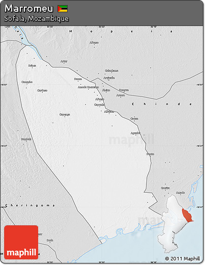 Silver Style Map of Marromeu