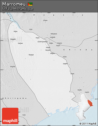 Silver Style Map of Marromeu