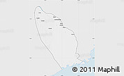 Silver Style Map of Marromeu, single color outside