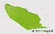 Physical Panoramic Map of Marromeu, cropped outside