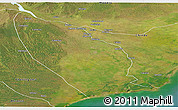 Satellite Panoramic Map of Marromeu