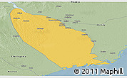 Savanna Style Panoramic Map of Marromeu