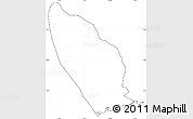 Blank Simple Map of Marromeu, cropped outside, no labels