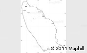 Blank Simple Map of Marromeu, cropped outside