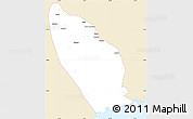 Classic Style Simple Map of Marromeu, single color outside