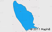 Political Simple Map of Marromeu, cropped outside