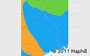 Political Simple Map of Marromeu
