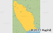 Savanna Style Simple Map of Marromeu
