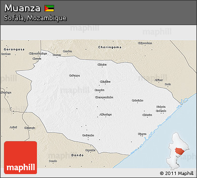 Classic Style 3D Map of Muanza