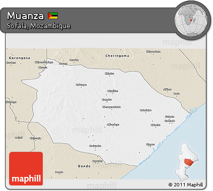 Classic Style 3D Map of Muanza