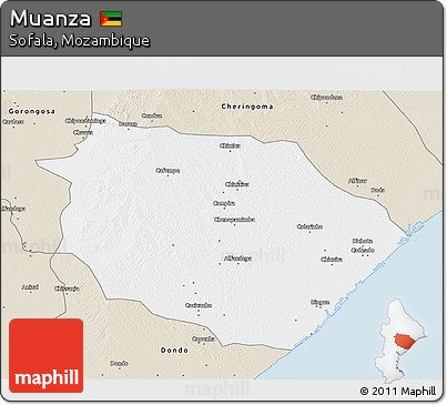 Classic Style 3D Map of Muanza