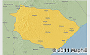 Savanna Style 3D Map of Muanza