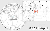 Blank Location Map of Muanza, highlighted parent region, within the entire country
