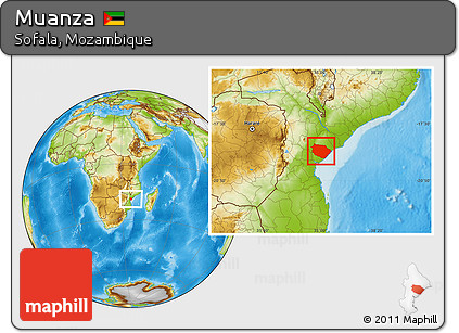 Physical Location Map of Muanza