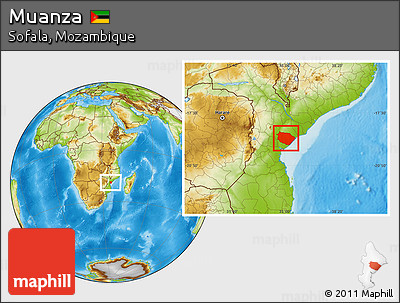 Physical Location Map of Muanza
