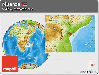 Physical Location Map of Muanza