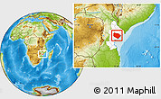 Physical Location Map of Muanza, highlighted parent region