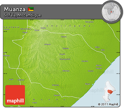Physical Map of Muanza
