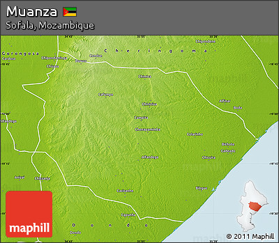 Physical Map of Muanza