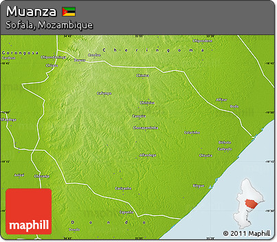 Physical Map of Muanza