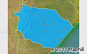Political Map of Muanza, satellite outside