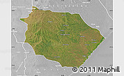 Satellite Map of Muanza, lighten, desaturated