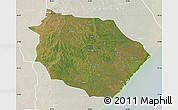 Satellite Map of Muanza, lighten