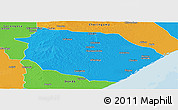 Political Panoramic Map of Muanza