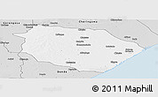 Silver Style Panoramic Map of Muanza