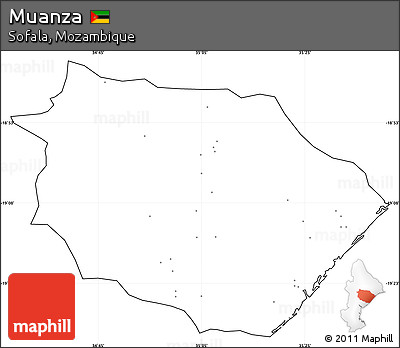 Blank Simple Map of Muanza, cropped outside, no labels