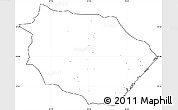 Blank Simple Map of Muanza, cropped outside, no labels